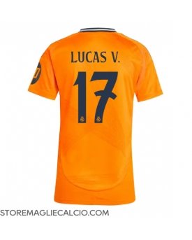 Real Madrid Lucas Vazquez #17 Maglia Gara Trasferta Repliche 2024-25 Donna